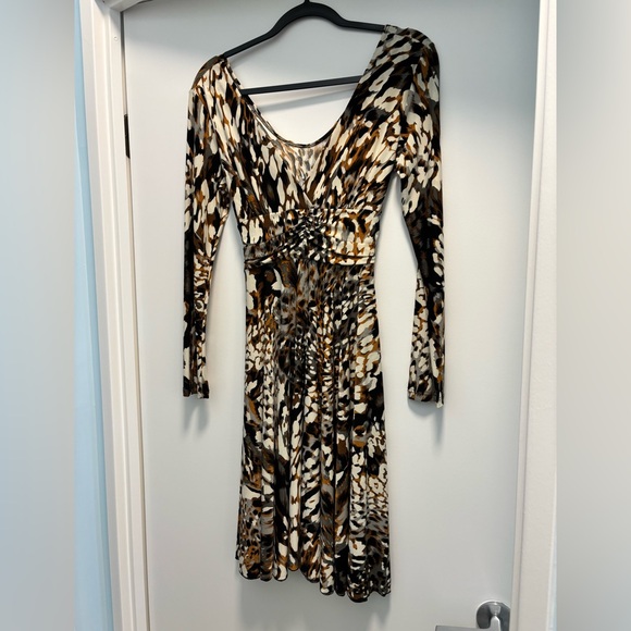 Dresses & Skirts - Elegant Animal Print Long Sleeve Dress
